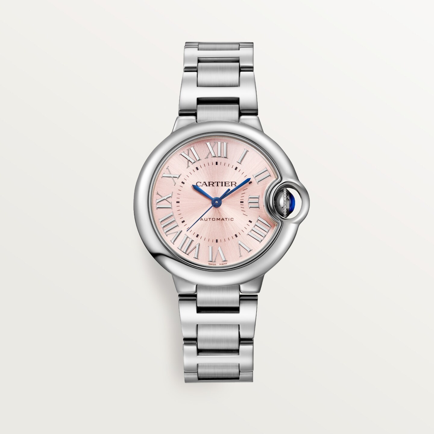 Montre Ballon Bleu de Cartier — 33mm, mouvement mécanique automatique, acier