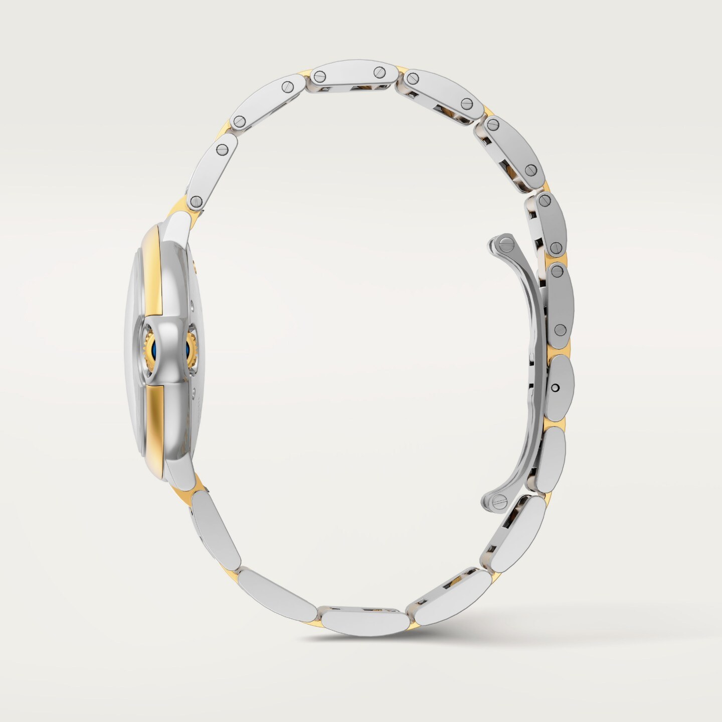 Montre Ballon Bleu de Cartier — 33 mm, mouvement mécanique automatique, or jaune, acier