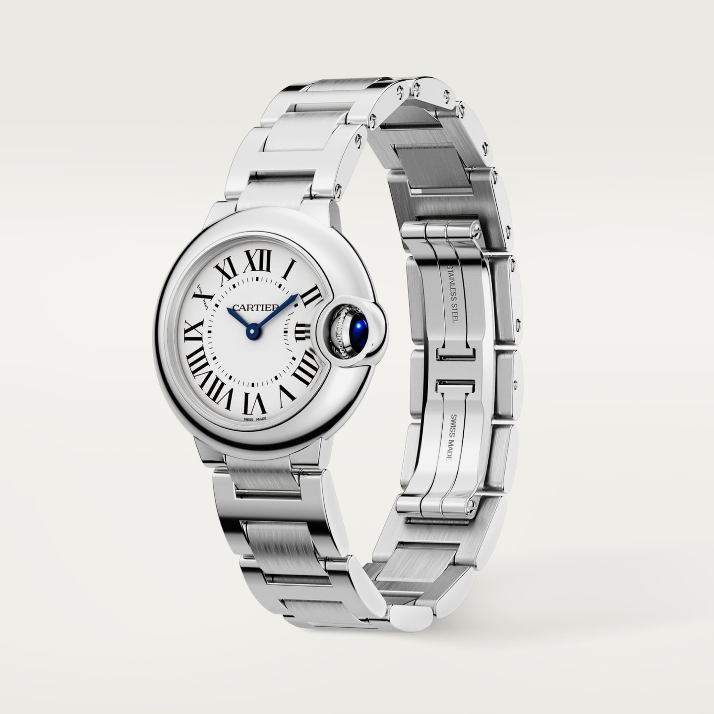 Montre Ballon Bleu de Cartier — 28mm, mouvement quartz, acier