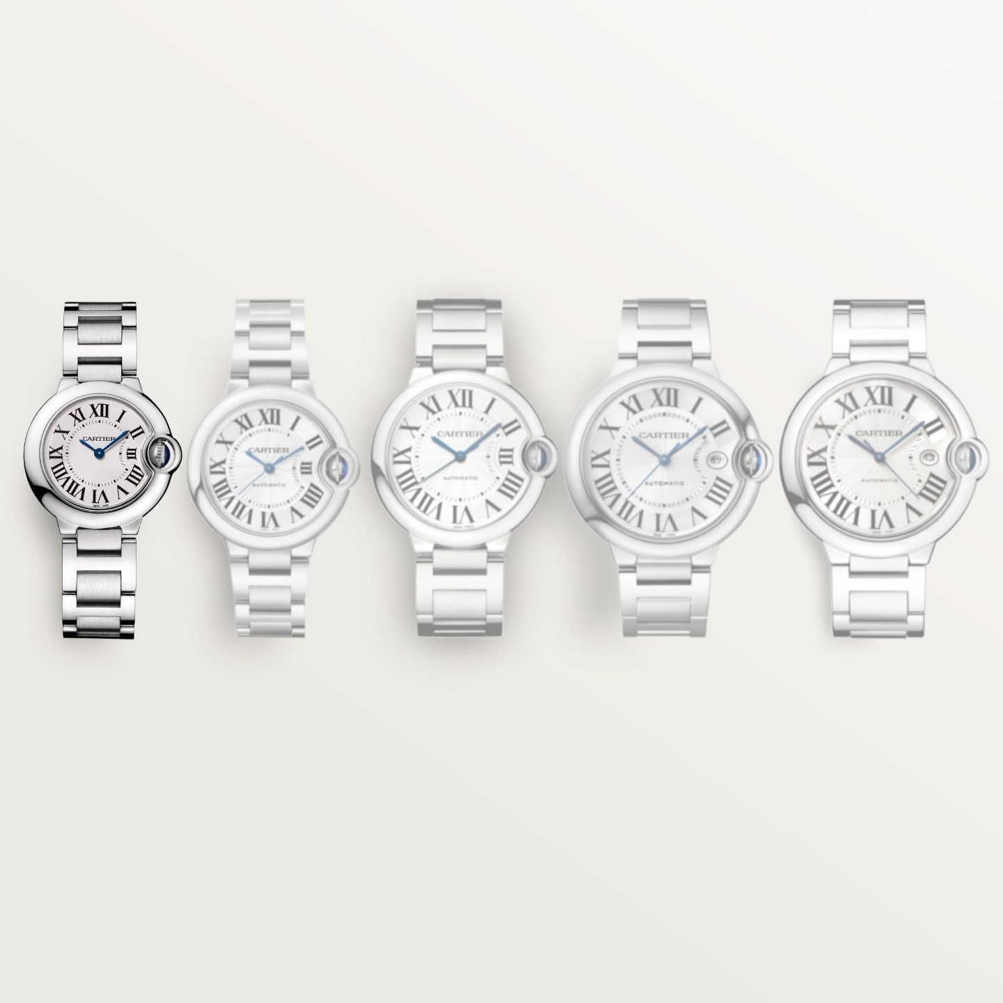 Montre Ballon Bleu de Cartier — 28mm, mouvement quartz, acier
