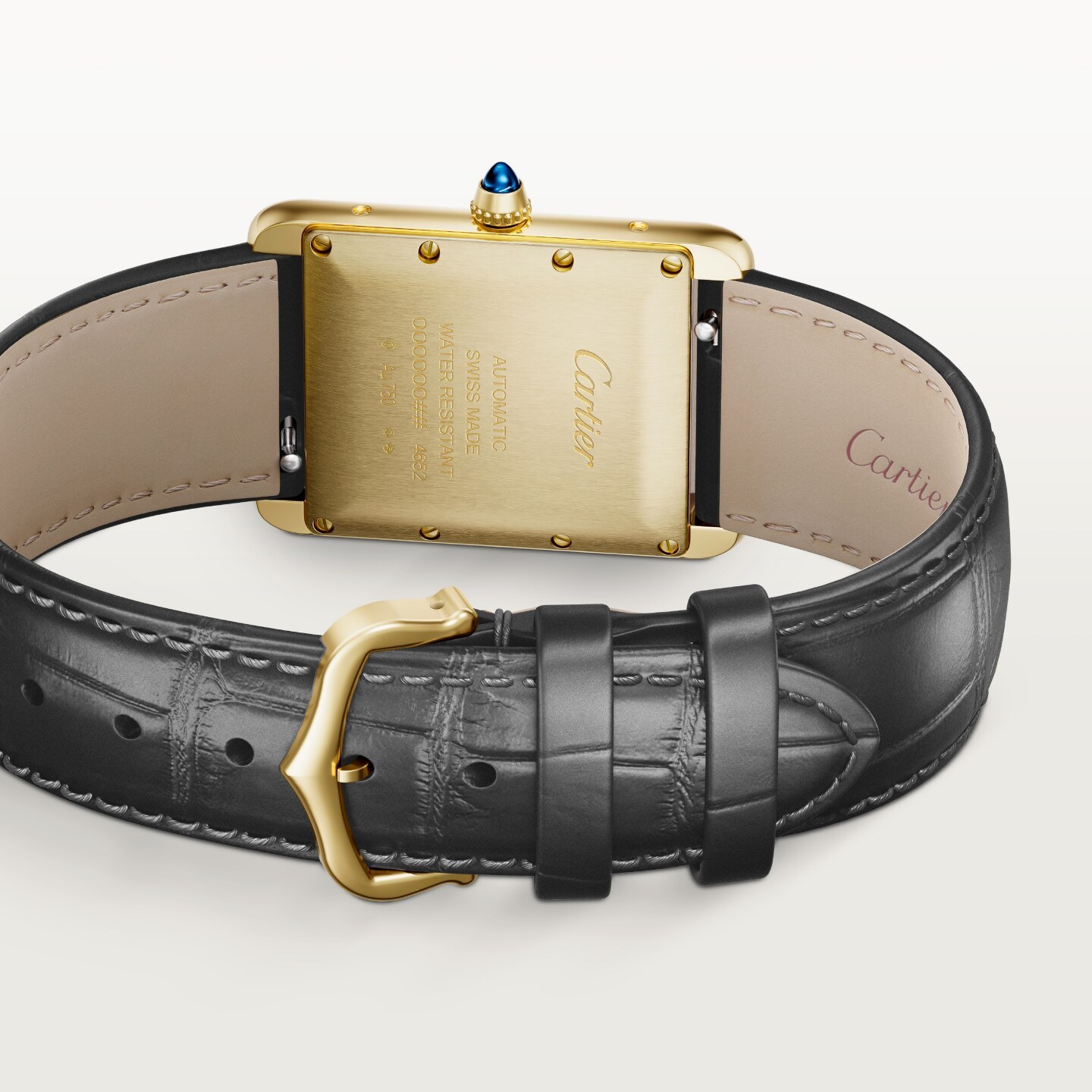 Montre Tank Louis Cartier — Grand modèle, mouvement automatique, or jaune