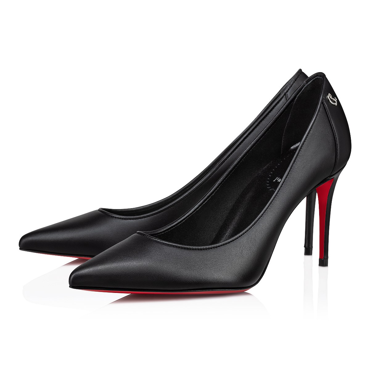 Sporty Kate 85 mm — Noir, cuir nappa d'agneau