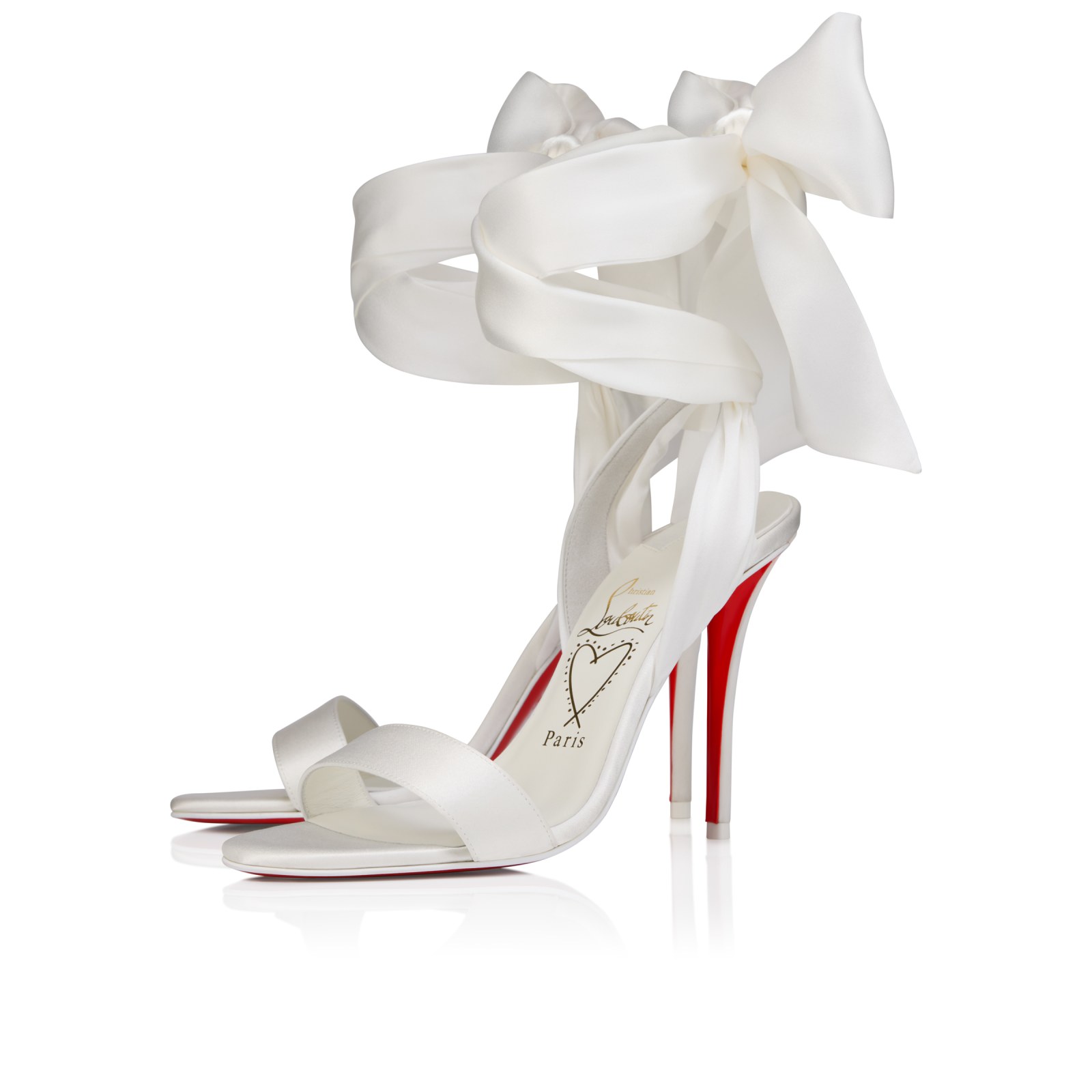 Miss Z Sandal Du Desert 100 mm — Ivory, crêpe satin