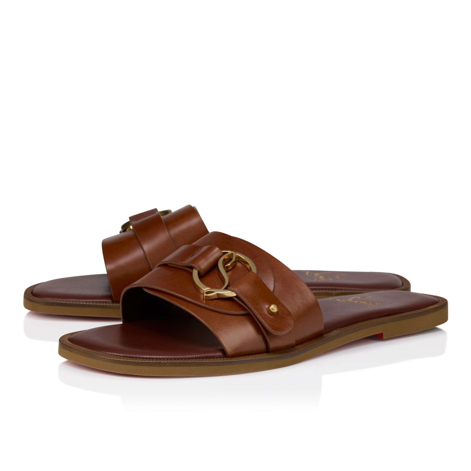 Her In Roma Mule — Dark Carmine, cuir de veau
