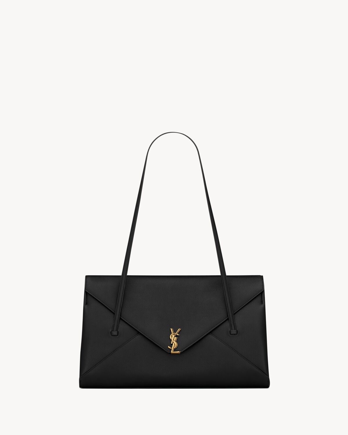 SIMONE medium en cuir souple — Noir