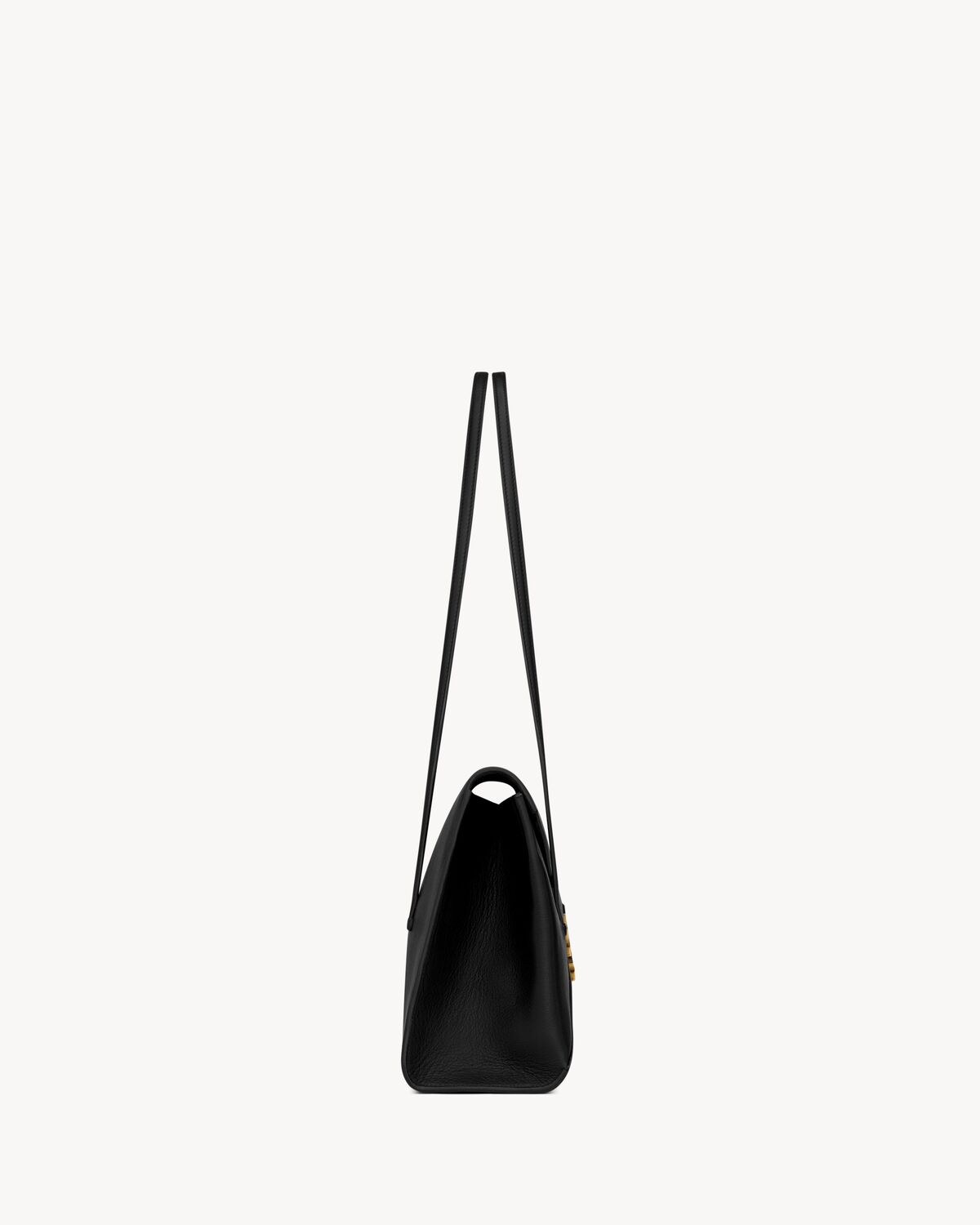 SIMONE medium en cuir souple — Noir