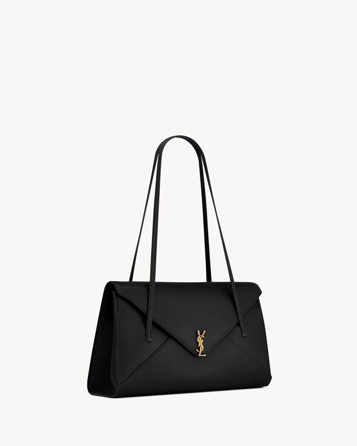 SIMONE medium en cuir souple — Noir