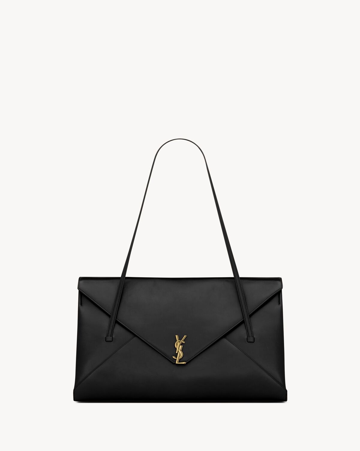 SIMONE large en cuir souple — Noir