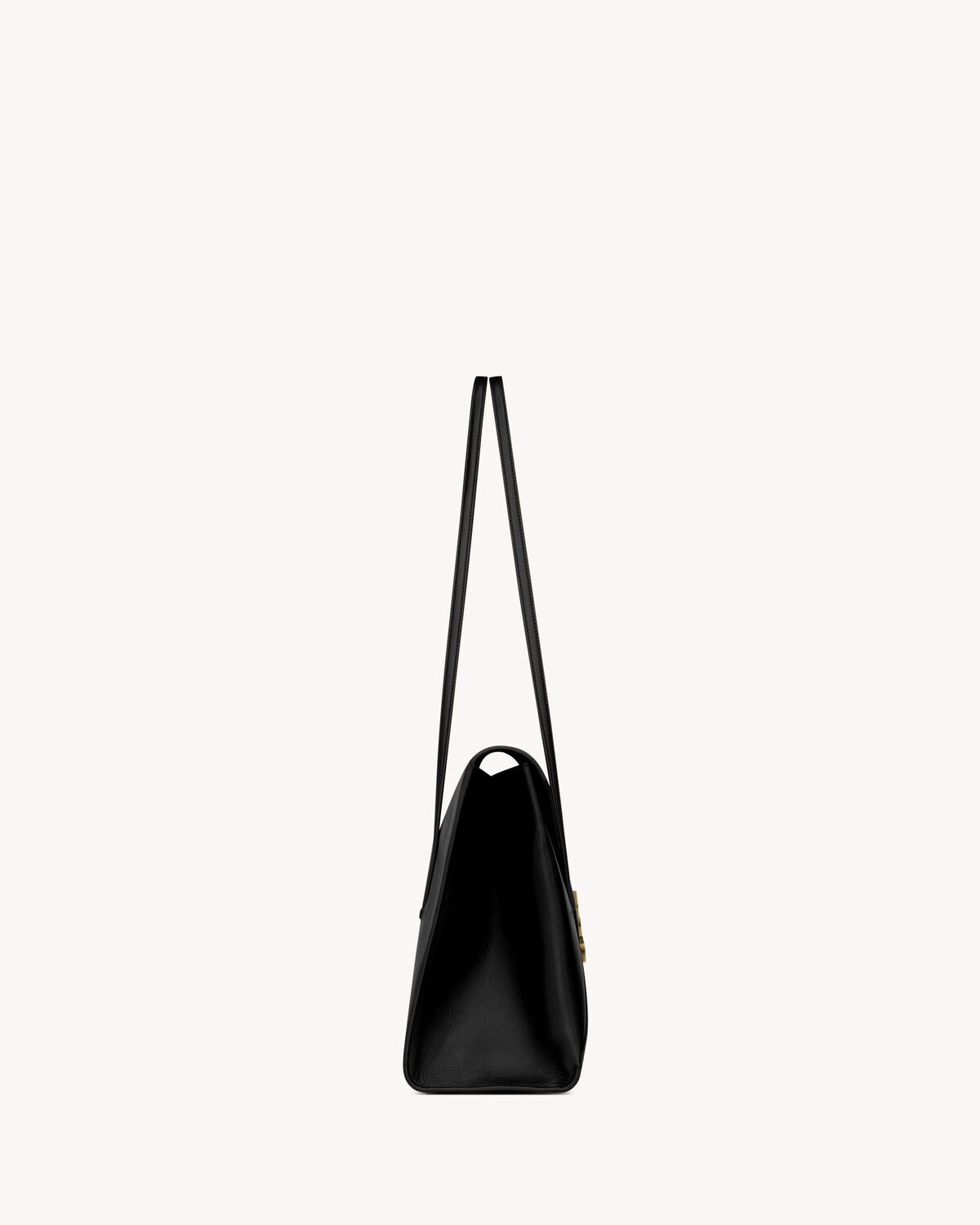 SIMONE large en cuir souple — Noir