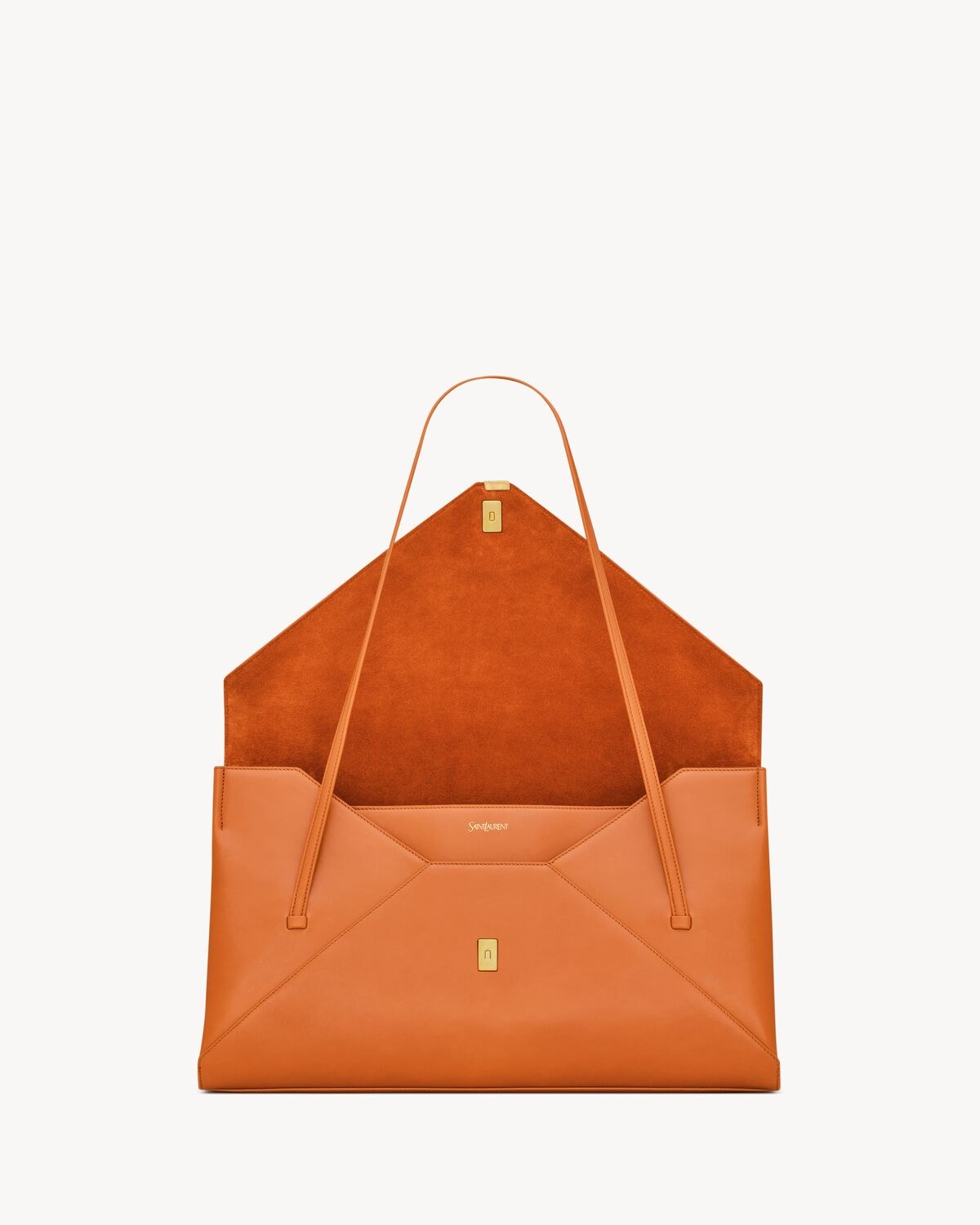 SIMONE large en cuir souple — Orange