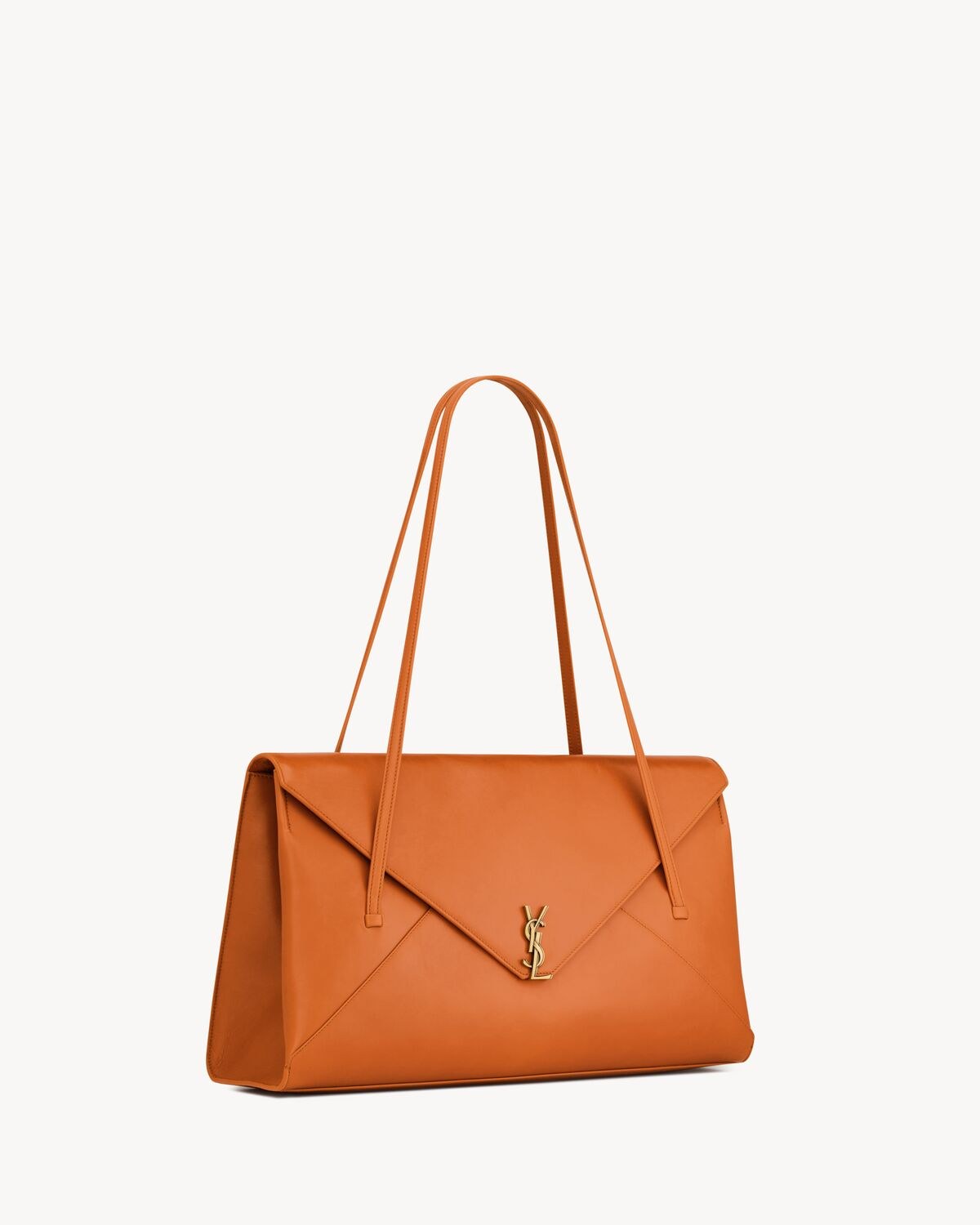 SIMONE large en cuir souple — Orange