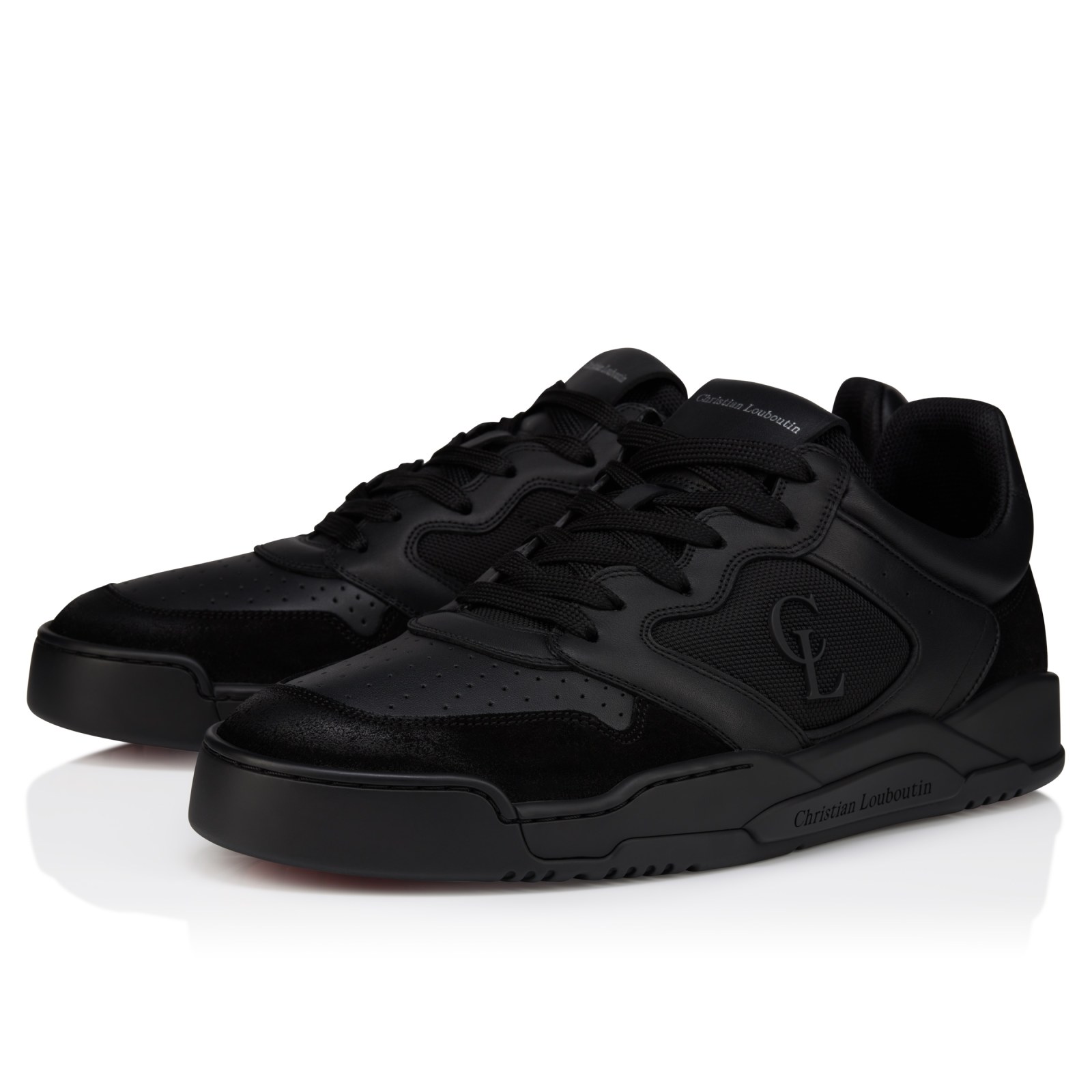 Bsktball 1 Retro — Noir, cuir de veau retourné