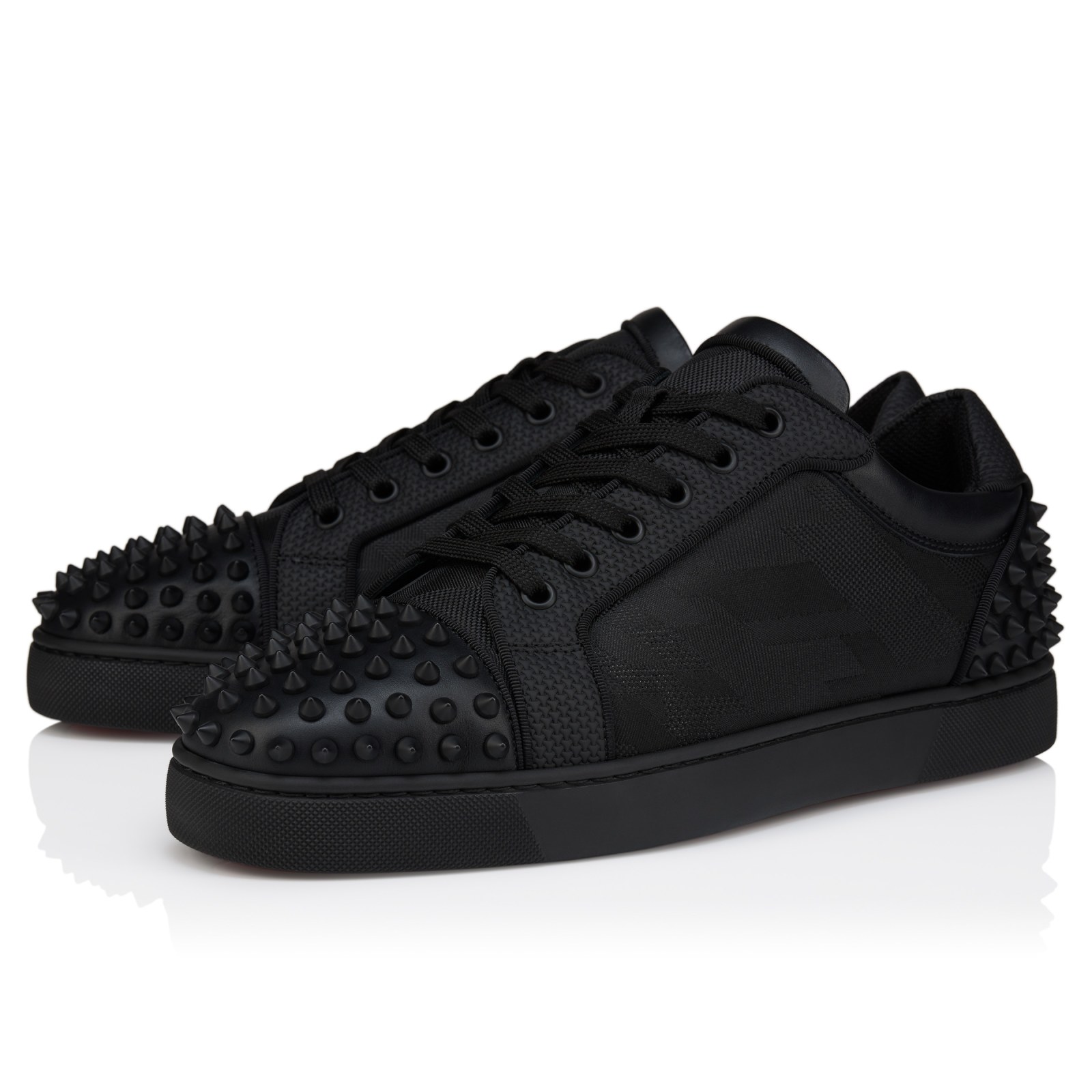 Seavaste 2 — Noir, cuir de veau, jacquard et spikes