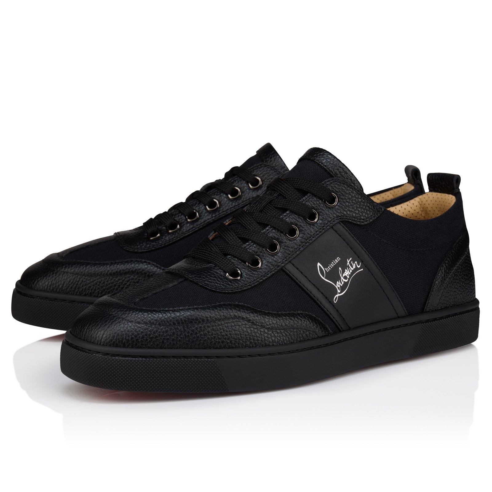 Retero — Noir, cuir de veau grainé