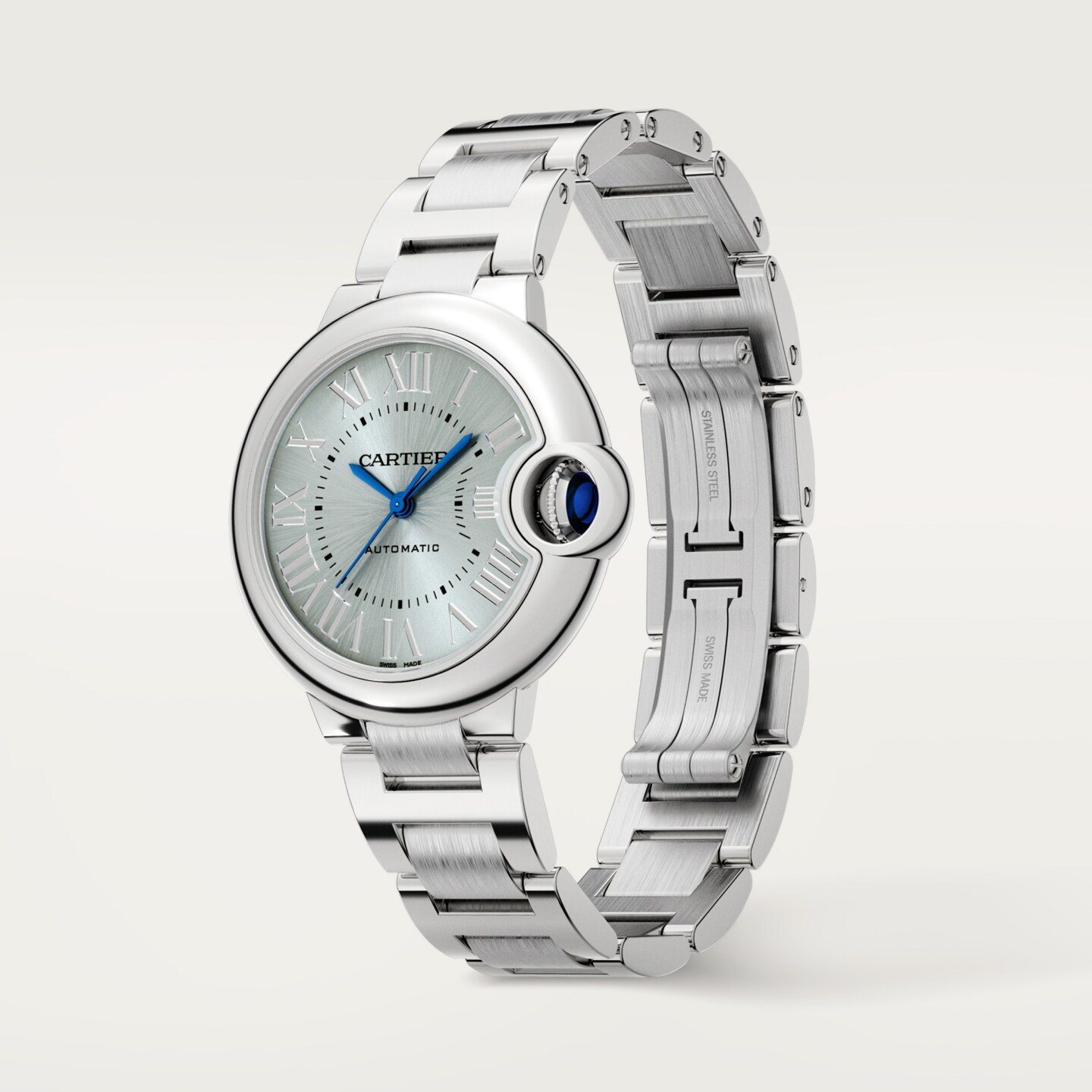 Montre Ballon Bleu de Cartier — 33mm, mouvement automatique, acier