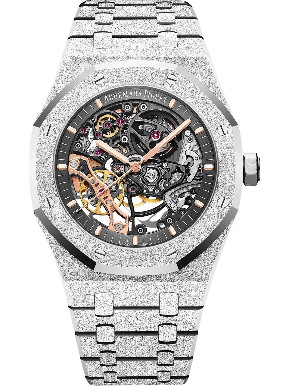 Royal Oak Double Balance Wheel Openworked — 41 mm, or rose 18 carats