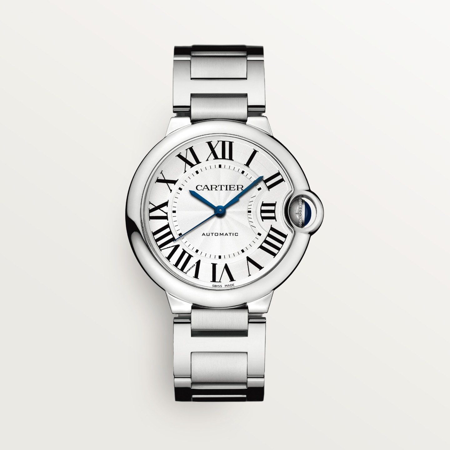 Montre Ballon Bleu de Cartier — 36 mm, mouvement mécanique automatique, acier