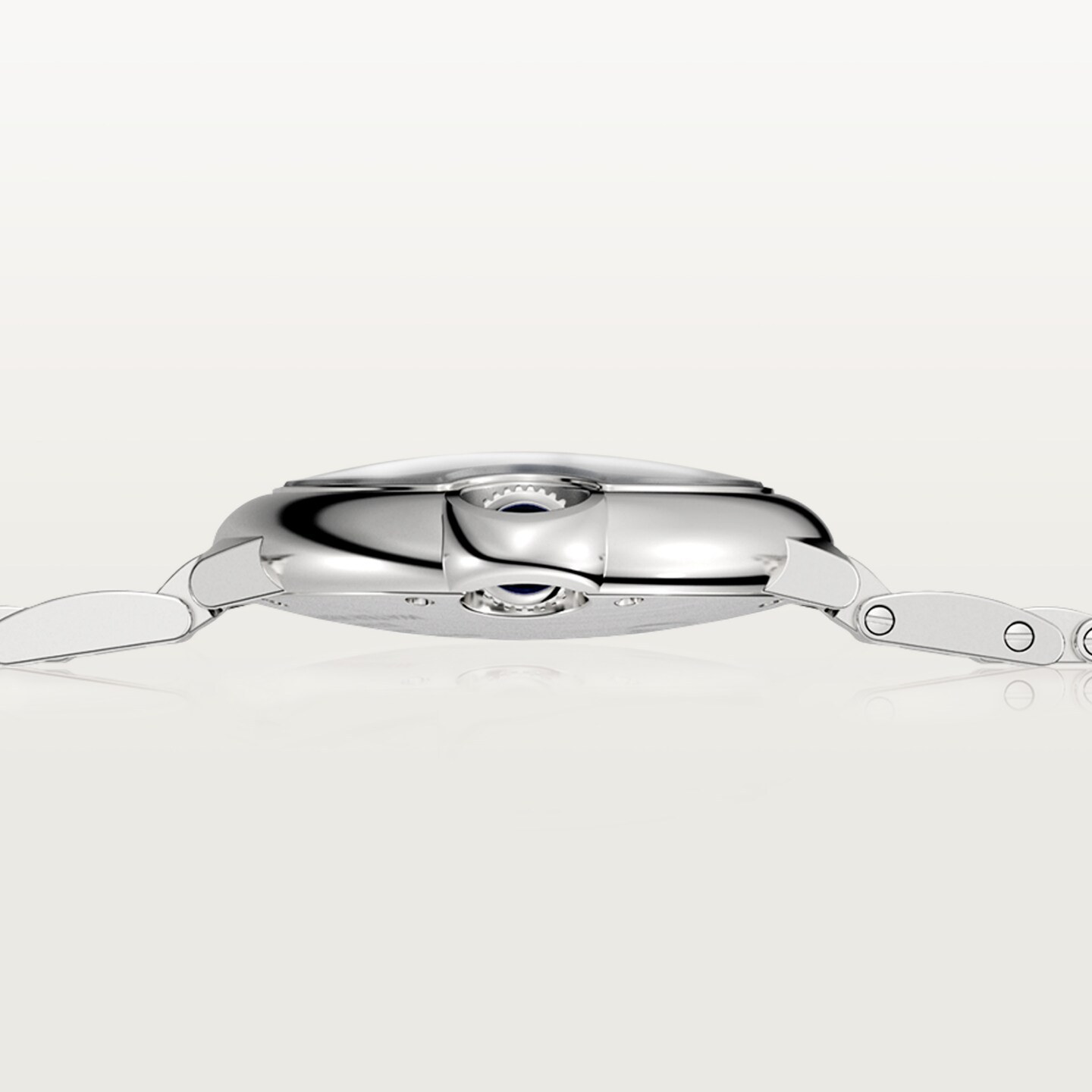 Montre Ballon Bleu de Cartier — 33 mm, mouvement mécanique automatique, acier, diamants