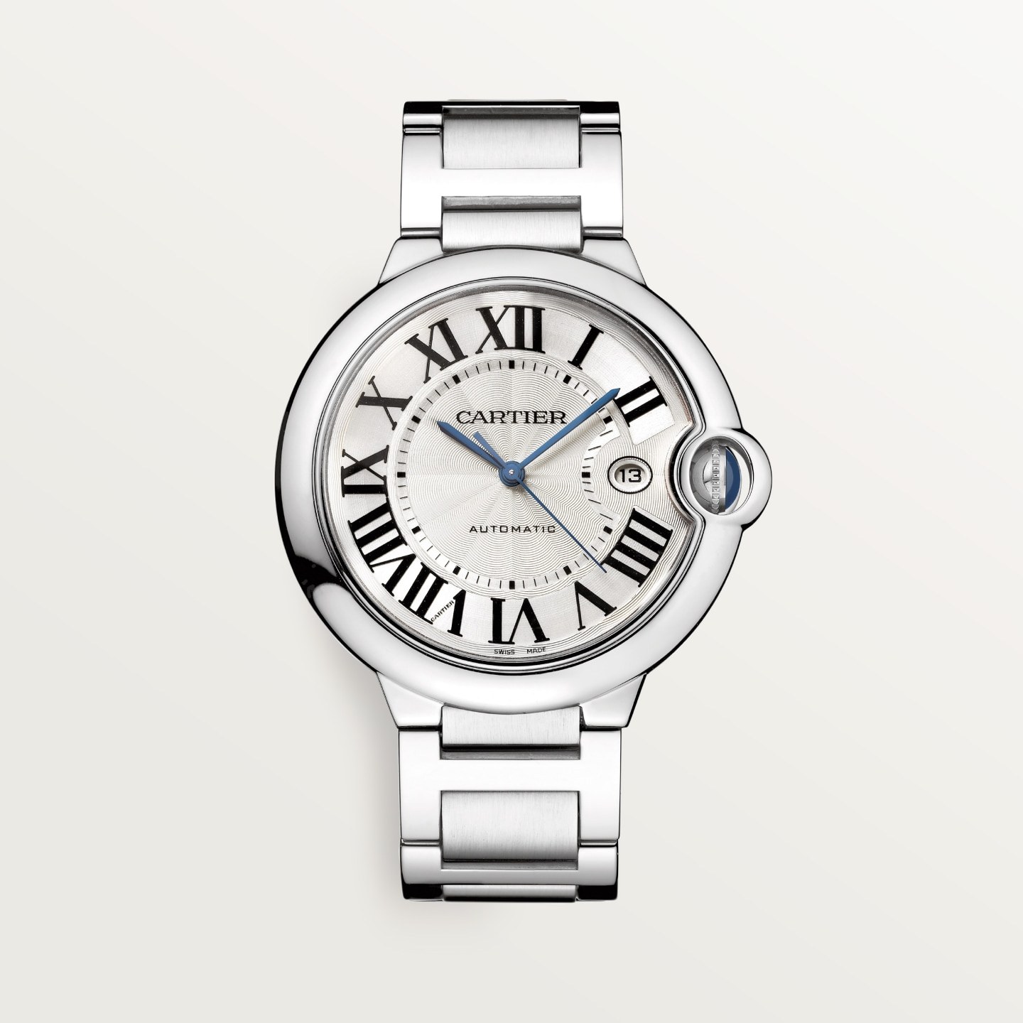 Montre Ballon Bleu de Cartier — 42 mm, mouvement mécanique automatique, acier
