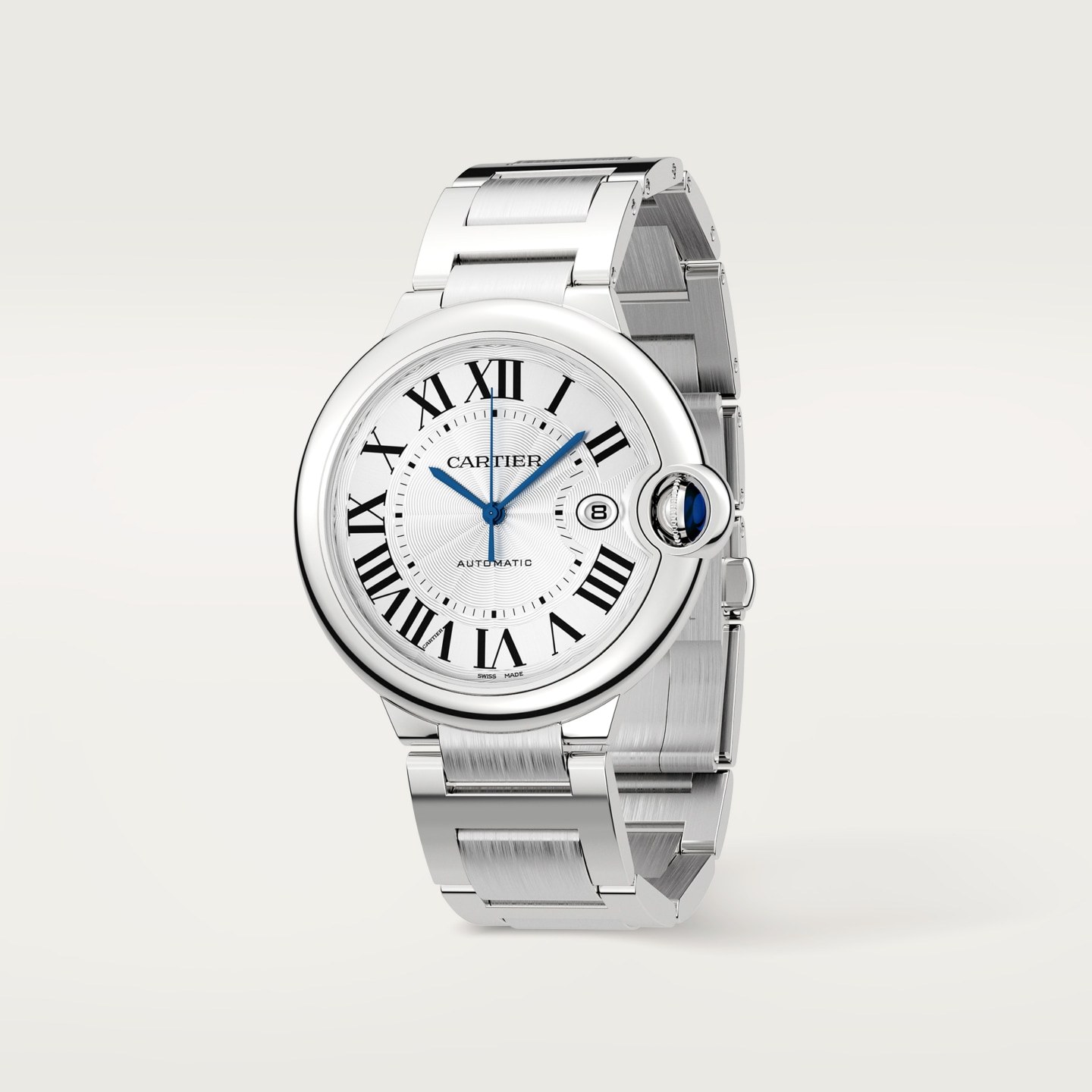 Montre Ballon Bleu de Cartier — 42 mm, mouvement mécanique automatique, acier