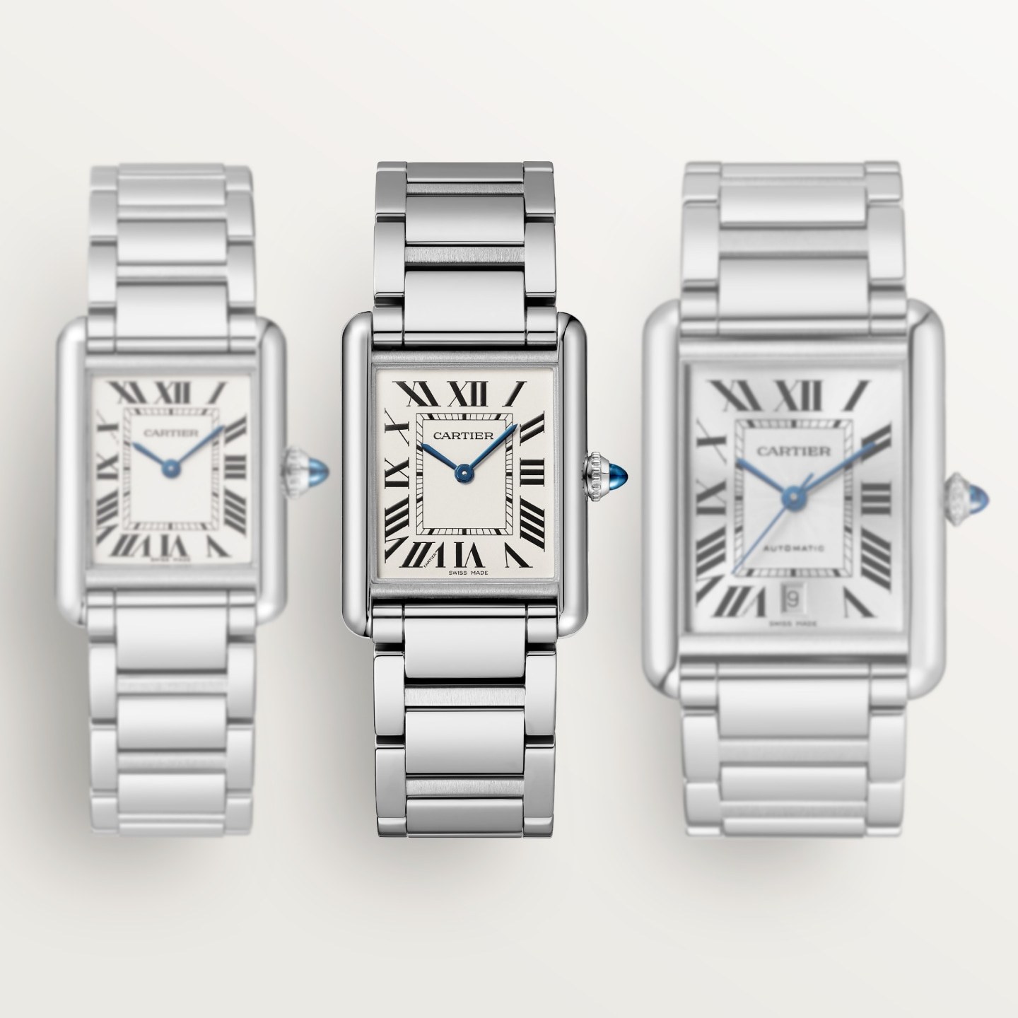 Montre Tank Must de Cartier — Grand modèle, mouvement quartz high autonomy, acier