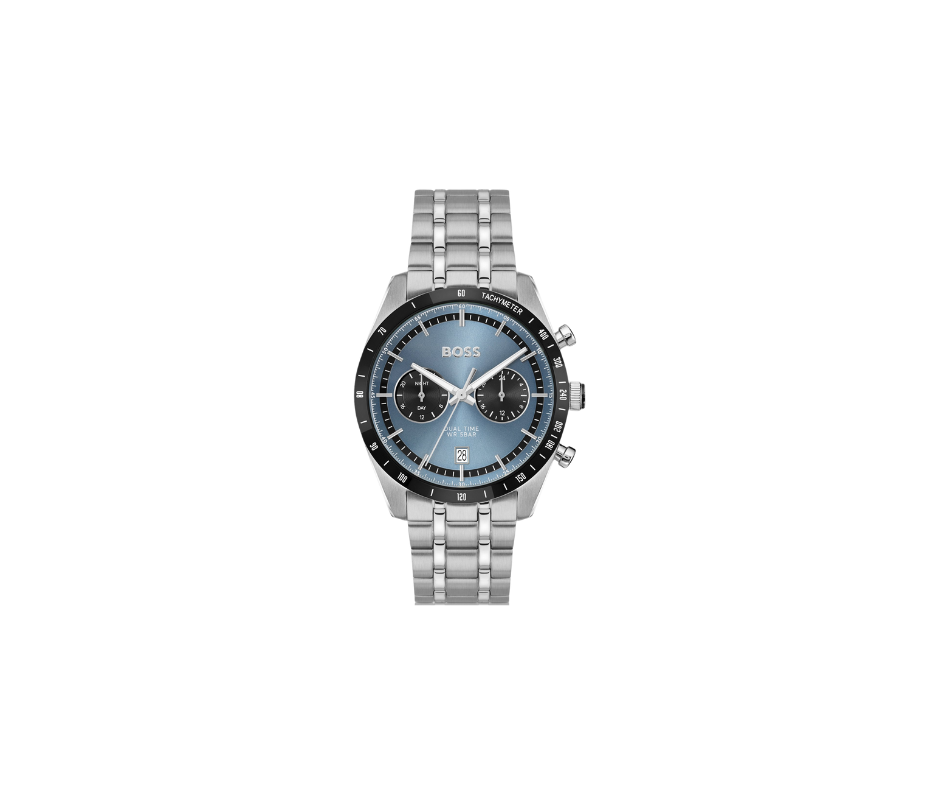 Montre TOURMASTER à cadran bleu et bracelet multi-maillons