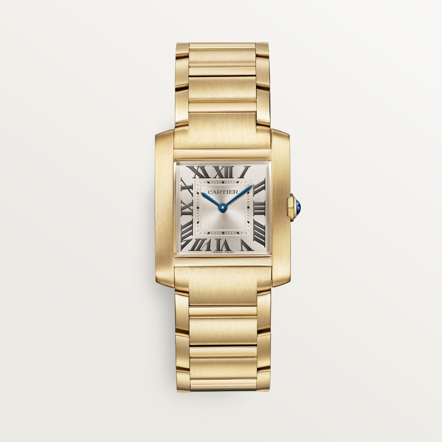 Montre Tank Française — Moyen modèle, mouvement quartz, or jaune