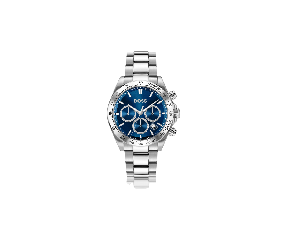 Hero 2.0 Montre chronographe à cadran bleu à deux niveaux