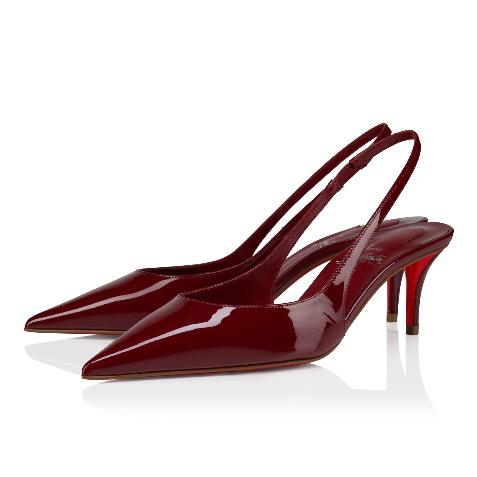 Miss Z Sling Back 60 mm — Empire, cuir de veau verni