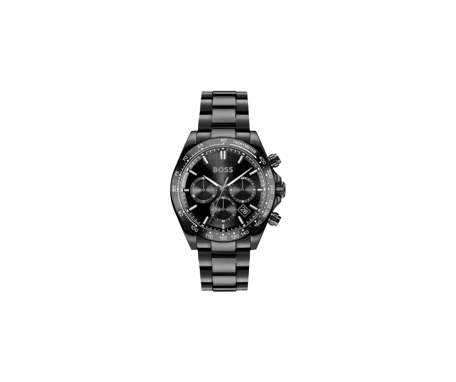 HERO 2.0 Montre chronographe à cadran noir et bracelet ton sur ton