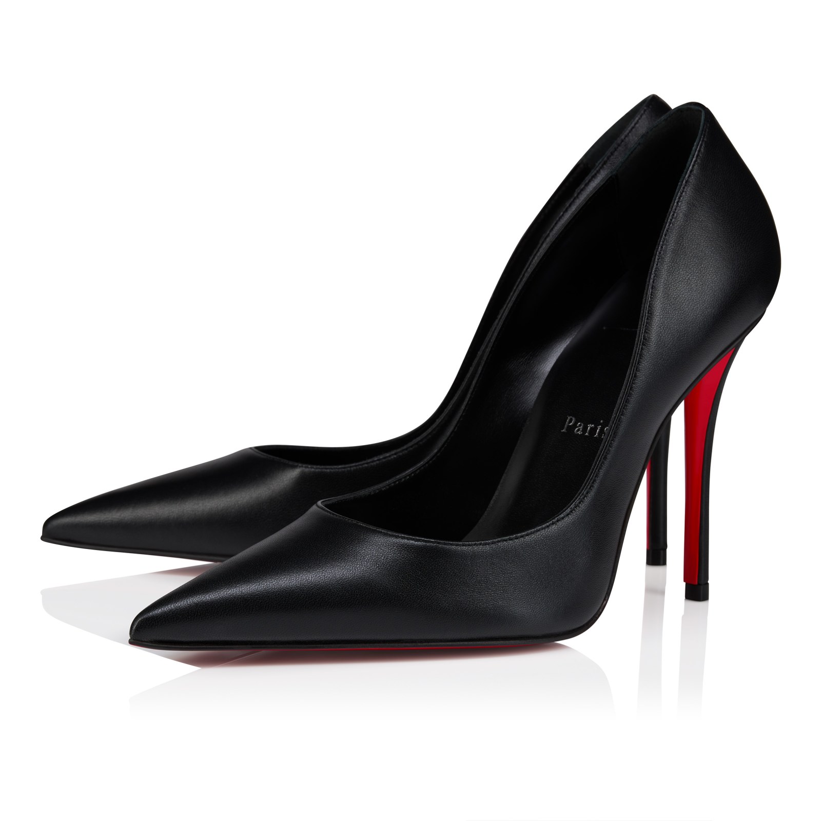 Miss Z 100 mm — Noir, cuir nappa d'agneau