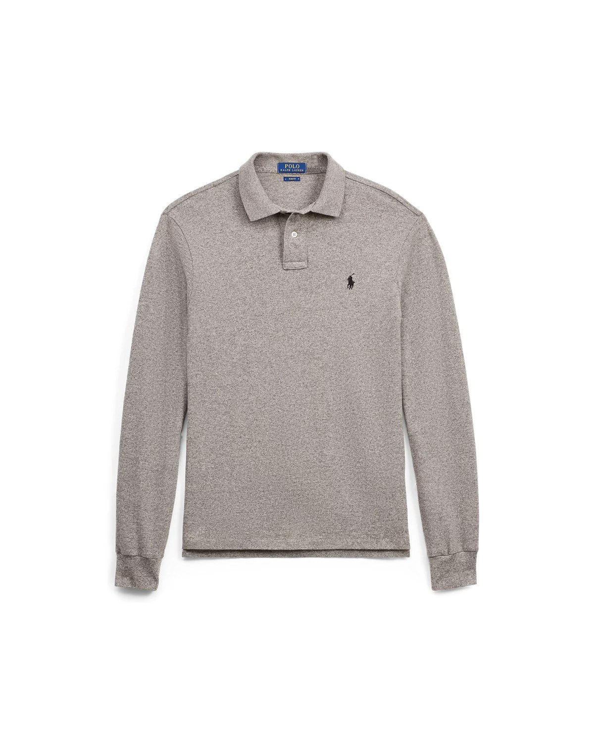 Polo cintré à manches longues piqué — Canterbury Heather